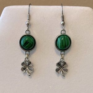 Look Malachite “Good Luck” Earrings....